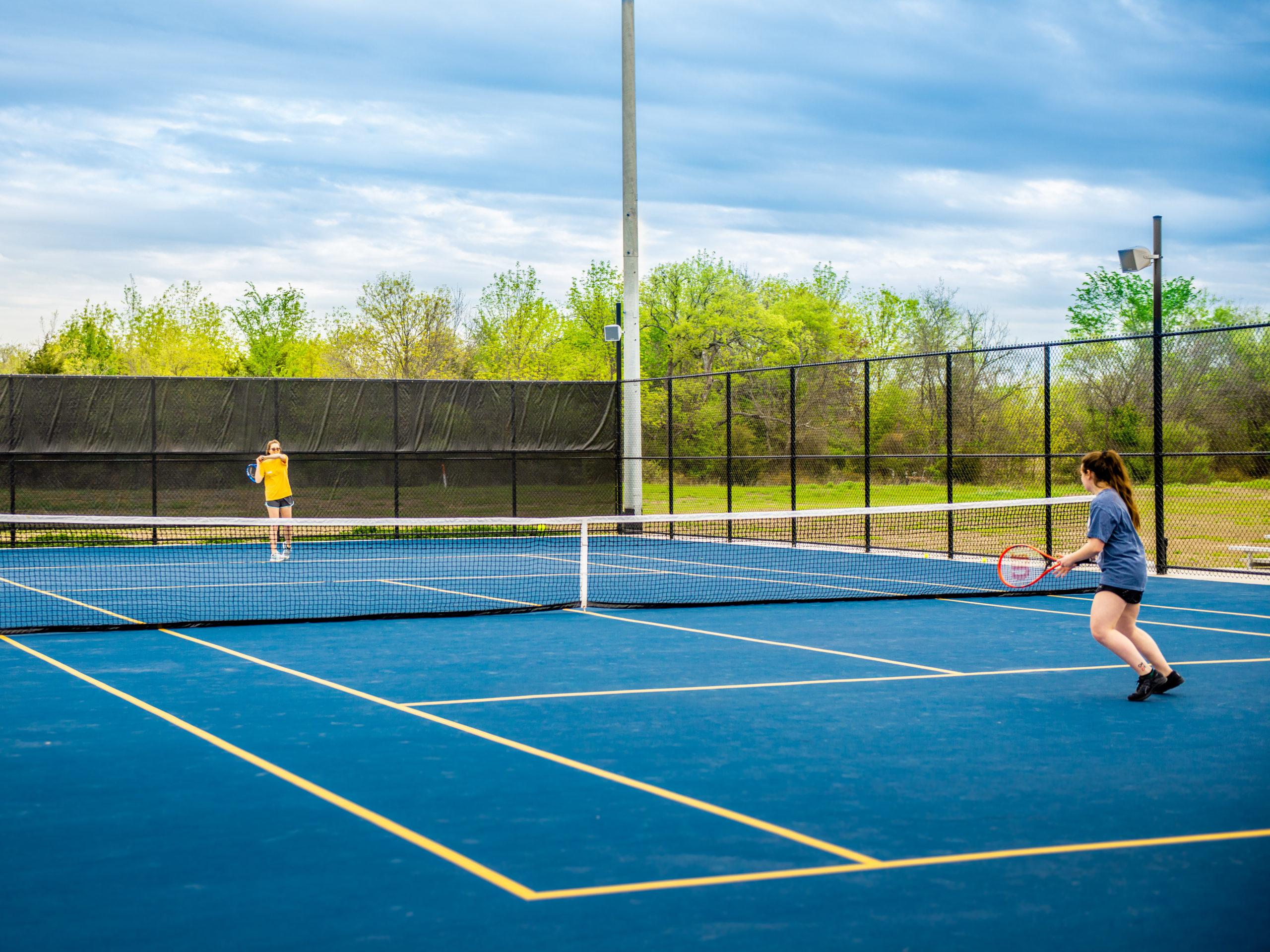 Tennis Courts at the Cain Sports Complex.